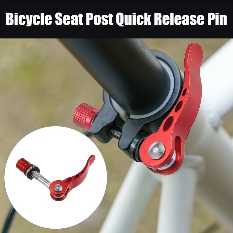 X AUTOHAUX 2pcs 8mm Aluminium Alloy Bicycle Seat Post Quick