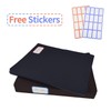 Black Stretchable Jumbo Book Sleeve Covers, Washable Durable Reusable Book