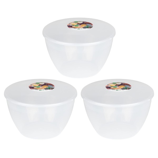 Just Pudding Basins Multipack Clear 3-Pint, 1.7l Steam Pudding Basin