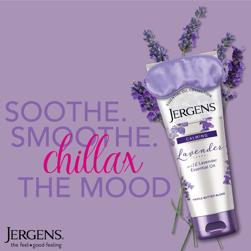 Jergens Lavender Hand and Body Lotion for Dry to Extremely