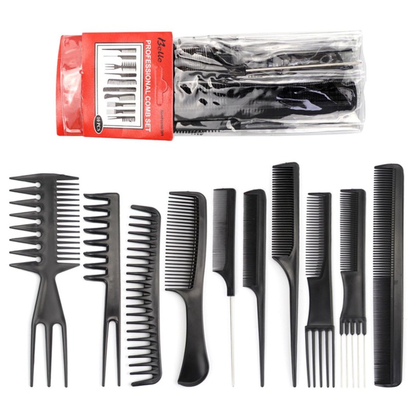 Mesh Comb, Treatment Comb, Set of 10, Pomade Comb, Rough,