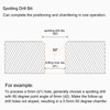 sourcing map Spotting Drill Bits 1.5mm Dia 4mm Shank 90