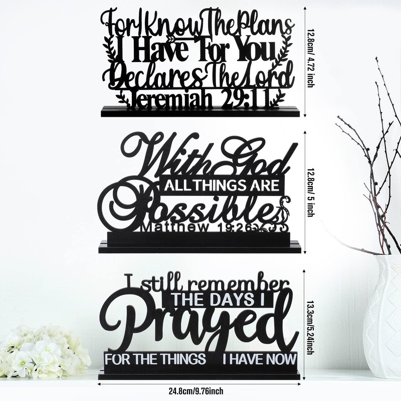 I Still Remember the Days I Prayed Sign Inspirational Table