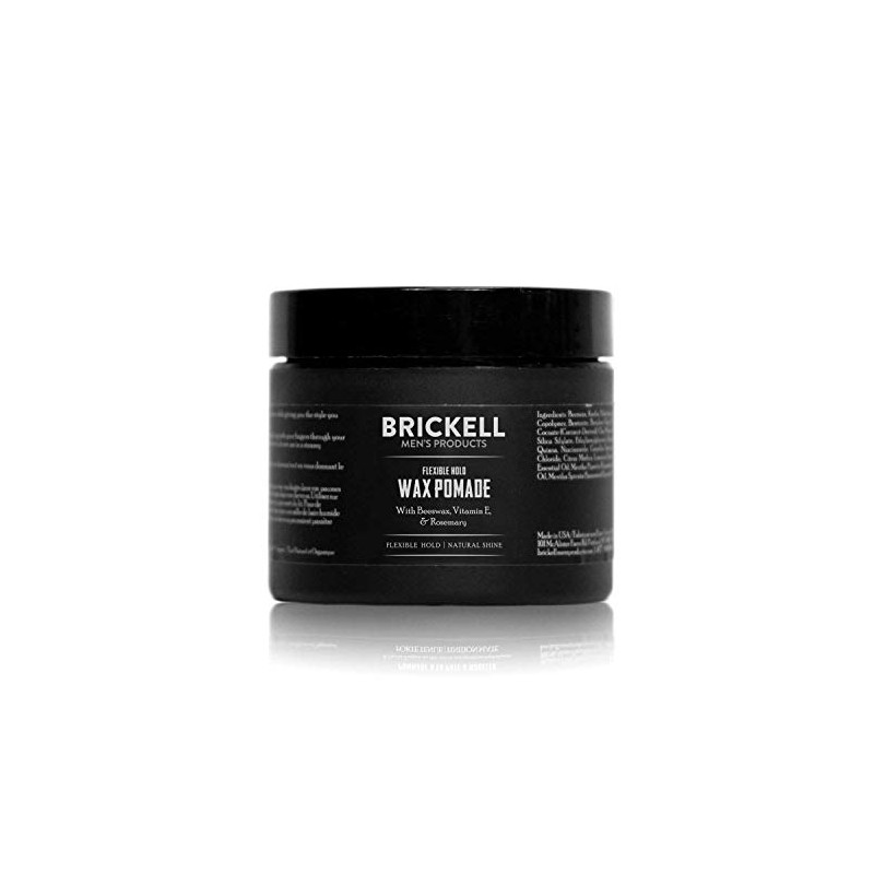 Brickell Menâ€s Flexible Hold Wax Pomade for Men â€" 2
