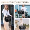 Convertible Garment Bag for Travel, PU Leather Carry On Garment