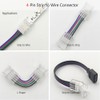 Biantie La 4-Pin LED Strip Connector for 8mm SMD RGB