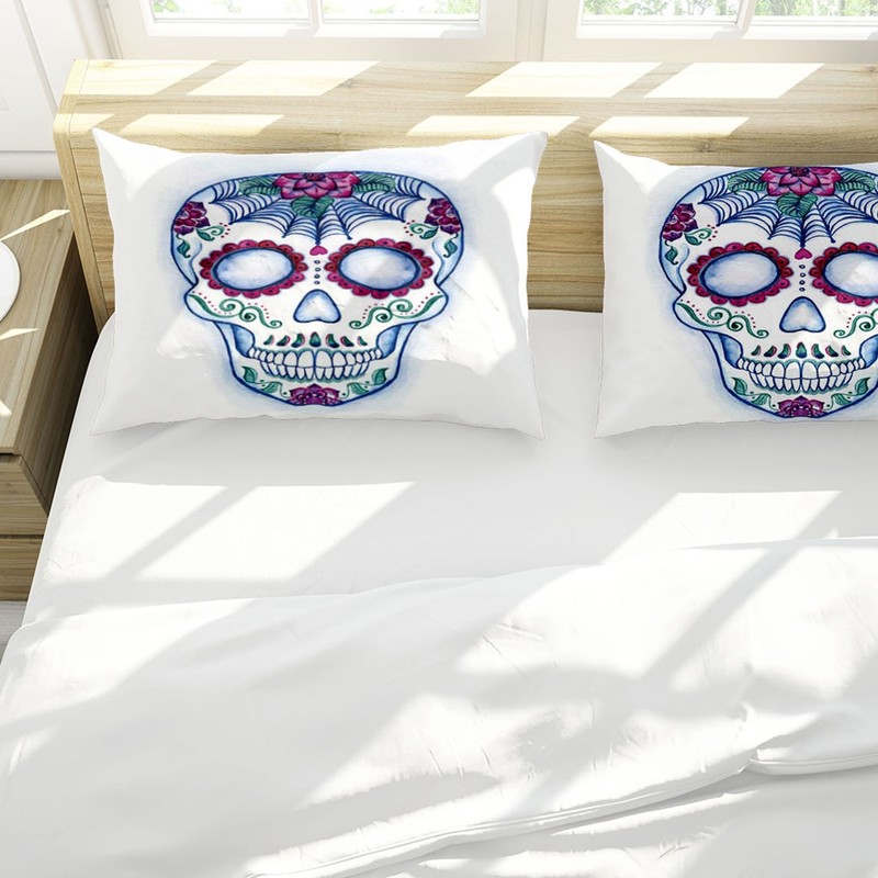 3Pcs/Set Distinctive Pattern Bedding Set Polyester Fiber Comfortable Quilt Cover