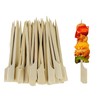 100 Pcs Bamboo Skewers, 3.5 Inch Flat Toothpicks for Appetizers
