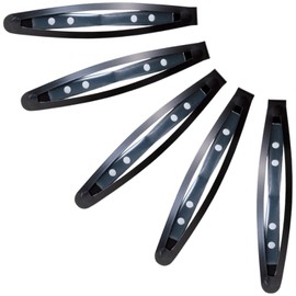 Como Life Non-Slip Patch Pins, Set of 5, Large, Unisex, Formal, Casual, Simple Design, No Seams, Prevents Pinching, Hair Pin, Pin Fastener, Kids, Black, Hair Clip, Bulk Hair, Bangs