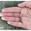 Kiss of Leather Dainty Cross Pendant 925 Sterling Silver with