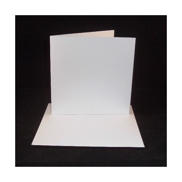 10 x 6"x6" White Card Blanks with White Envelopes