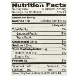 UD Tate's Bake Shop Fresh Oatmeal Raisin Cookies 7 oz Case of 12 in Nutty-Sweet Box Packaging