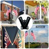 NASOFIR Flag Holder, Flag Bracket, Flag Pole Holder Bracket Double