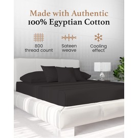 800 Thread Count Dark Gray Queen Fitted Sheet Only Deep Pocket, Egyptian Cotton Queen Fitted Sheet Only, Soft Fitted Sheet, Luxury Egyptian Cotton Fitted Sheet, 16” Deep Pocket Queen Fitted Sheet Only
