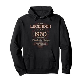 65th Birthday Gift Vintage 1960 65 Deco Legend Funny Pullover Hoodie