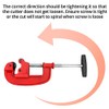 QWORK Professional Pipe Cutter Tool for 1-3" Pipes - Ideal