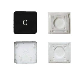 Replacement Individual AP08 Type C Key Cap and Hinges are Applicable for MacBook Pro Model A1425 A1502 A1398 for MacBook Air Model A1369/A1466 A1370/A1465 Keyboard to Replace The C Key Cap and Hinge
