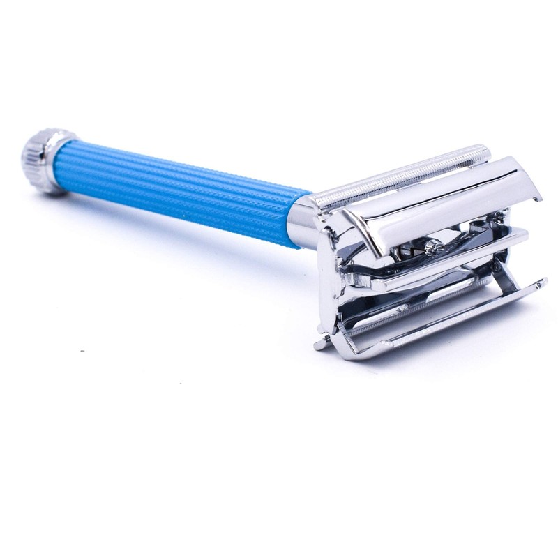 Parker Butterfly Open Safety Razor and 5 Parker Premium Double