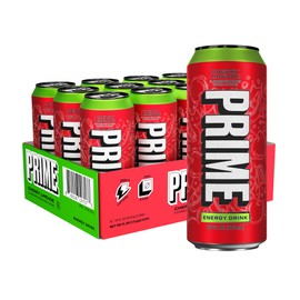 PRIME Energy CHERRY LIMEADE, Zero Sugar Energy Drink, 200mg Caffeine and 300mg of Electrolytes for Hydration, Vegan, Gluten Free,16 Fluid Ounce, 12 Pack
