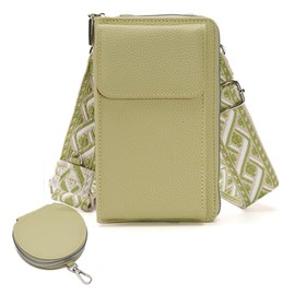 Valentoria Small Crossbody Bag Cell Phone Purse Wallet Leather Card Slot Clutch for Women