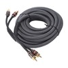 Car Audio Signal Cable Adapter 4.5m/180in Black PVC Plastic Layer