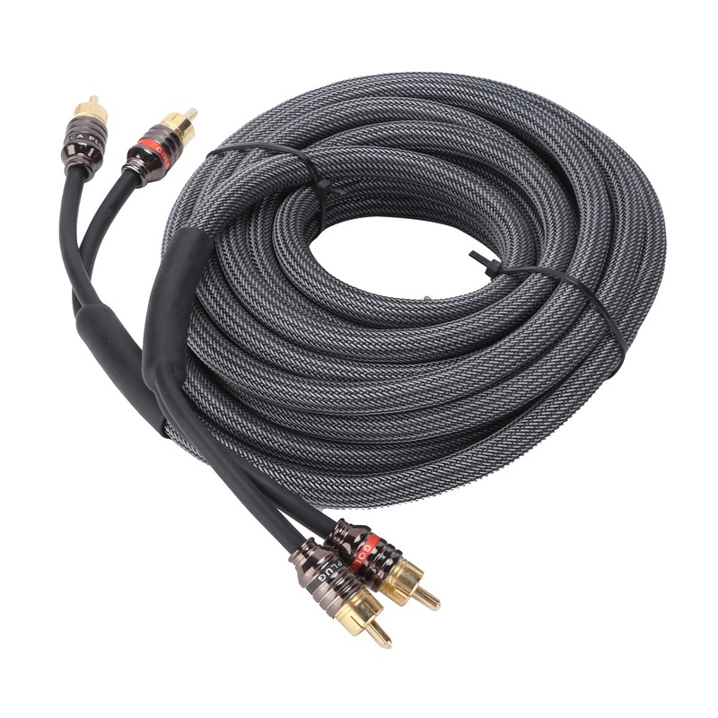 Car Audio Signal Cable Adapter 4.5m/180in Black PVC Plastic Layer