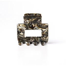 Ficcare Medium Open Rectangle Jaw Clip Onyx