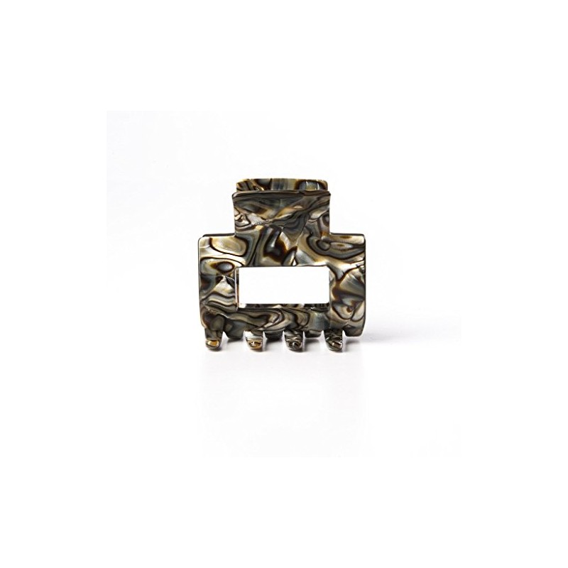 Ficcare Medium Open Rectangle Jaw Clip Onyx