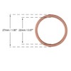 X AUTOHAUX 20pcs Copper Washer Flat Sealing Ring Spacer for