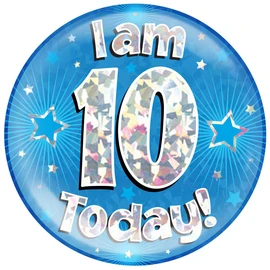 OAKTREE UK 633421 Birthday Badge, Blue