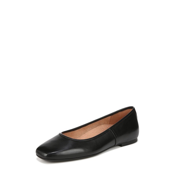 Vionic Women's Orinda Ballet Flats, Black leather, 4 UK wide
