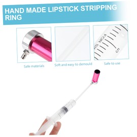 Baluue 2 Sets DIY Lipstick Mold Tool Set with Easy Release Molds Durable Non Stick Cosmetics Crafting Accessories for Handmade Lip Balm and Lipstick Making Random Color