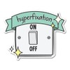2 x 10cm Hyper Fixation Vinyl Stickers - Switch Neurodiversity