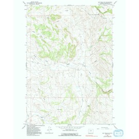 YellowMaps Big Trails NE WY topo map, 1:24000 Scale, 7.5 X 7.5 Minute, Historical, 1966, Updated 1991, 26.8 x 21.6 in - Polypropylene