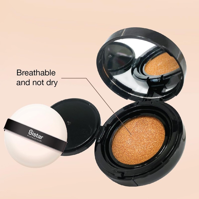 Sistar Skin Perfecting BB Cushion Full Coverage Long Lasting Natural