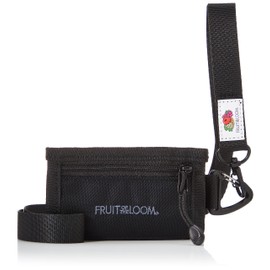 Fruit of the Loom Neck Wallet Trifold Unisex Wallet, Black