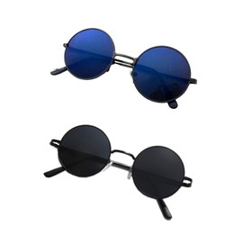 TLSDDTY Gojo Satoru Glasses Anime Cosplay Eyewear Black Blue 2pcs (2pcs glasses)