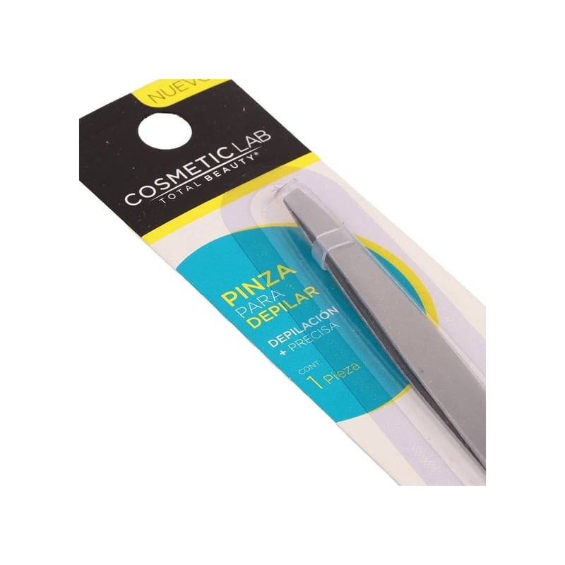 Pinza para depilar Cosmetic Lab Total Beauty punta cuadrada