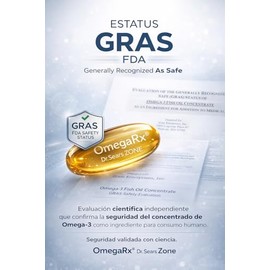 Omega RX® 120 Cápsulas | 2,400 mg de EPA y DHA por porción | Omega-3 de Tercera Generación | ULTRA PURO | 9× más limpio que IFOS | Pureza y Frescura v