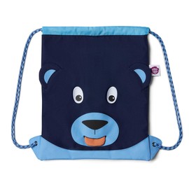 Affenzahn Unisex Children's Bear Sports Bag, Blue, 28.5 x 36.5 x 0.5 cm (W x H x D)