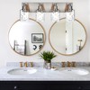 BONLICHT Modern Bathroom Light Fixtures in Brushed Nickel Finish, 2