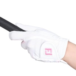 FootJoy Women's Golf Gloves, Staycool EX, Ambidextrous, White/Pink, 7.9 inches (20 cm), multicolor (white / pink)