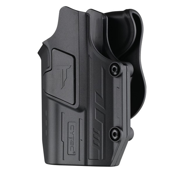 Universal Light Bearing Holster with Paddle, Fit Most Pistols with Streamlight TLR-1 or TLR-2 (Not Fit TLR-7), Right Handed