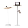 tonchean Portable Standing Desk, Adjustable Height 18’‘-47’’ Mini Floor Desk,