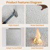 TORURAL 6” x 12” Faux Stone 3D Wall Panels, Clay