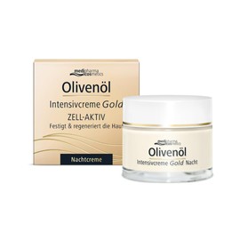 Olive Oil Intensive Cream Gold Cell Active Night Cream - Regenerates the Skin at Night - Firming Formula - for Dry - Very Dry Skin