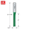 Trend CraftPro Straight Flute Two Flute Router Cutter, 1/2 Inch