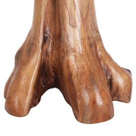 Handcrafted Teak Mushroom Decor – Solid Indonesian Teak Wood Sculpture – Organic Modern Accent for Shelf, Table, or Garden – Natural Rustic Decor (12 Inch)