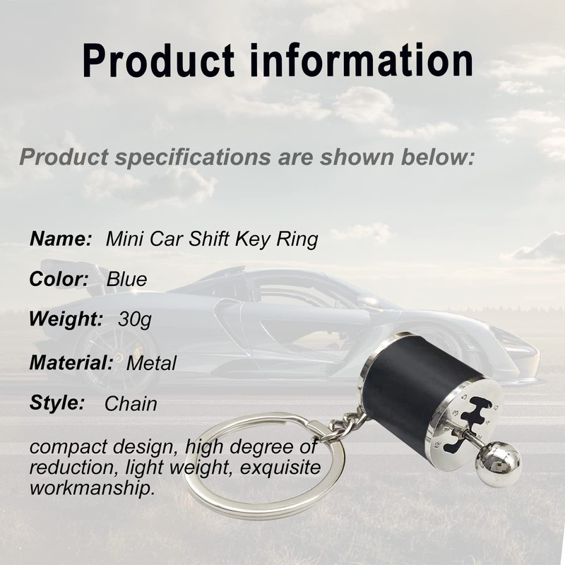 Stymart Shifter Gear Keychain - 6 Speed Gear Box Mini