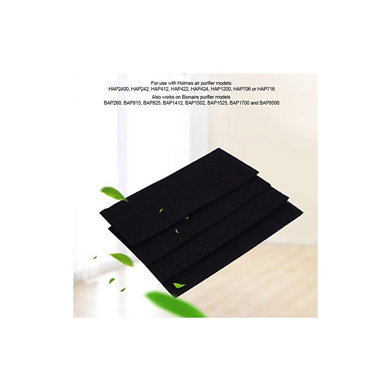 FTVOGUE 4 Replacement Activated Carbon Sponge Filters for Home Hotel